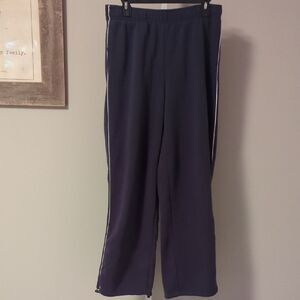 Together Navy Track Pants with White Stripes